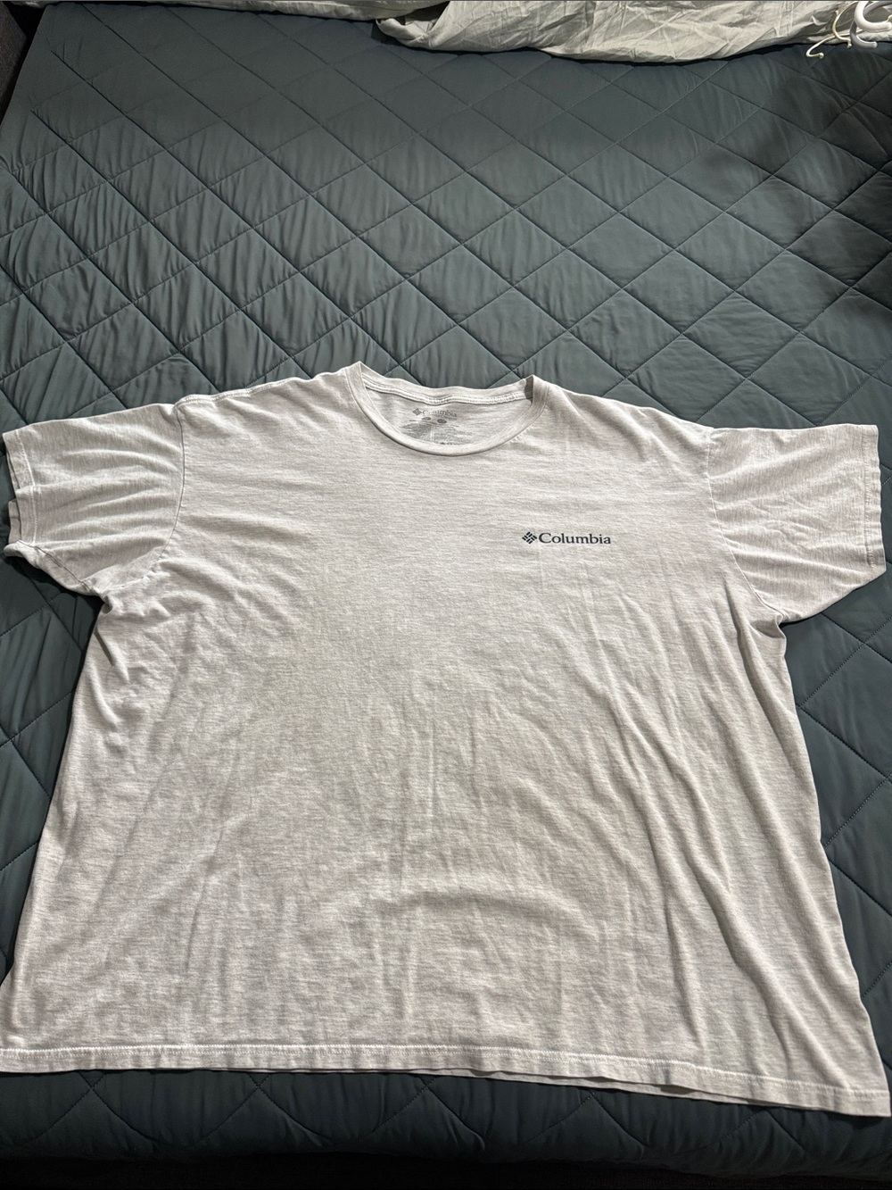 Columbia White Short-Sleeve Logo Crew Tee